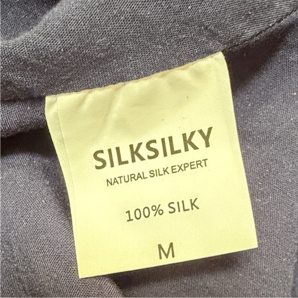 🫐Silk Satin Navy Bias Midi Skirt - Picture 2 of 11